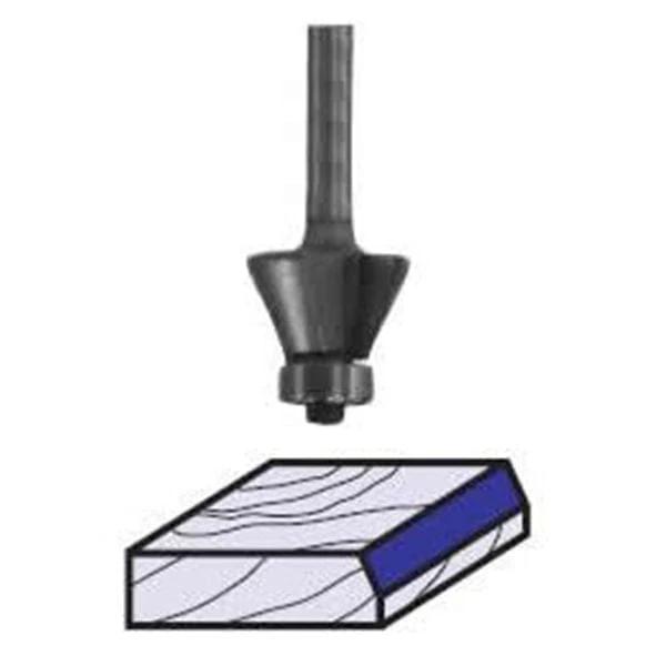 2298 Edge Bevel Router Bit 7 A 1/4" SH 3/8" CL X 3/8" CH 2-1/8" OL